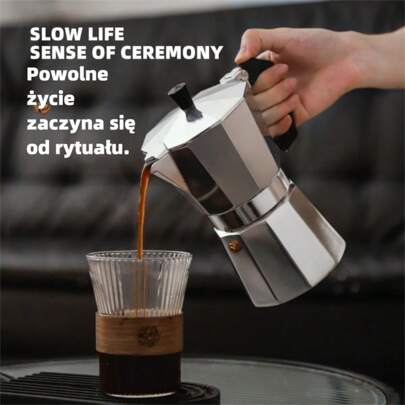 2 pièces Moka Pot Cafetière à Espresso Italienne Cafetière à Café sur Plaque de Cuisson, Cafetière Concentrée pour la Maison (Excellent Choix de Cadeau)