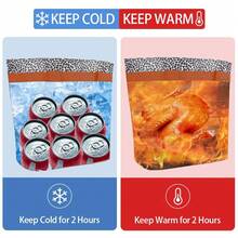 Insulated Reusable Tote Bag For Grocery Shopping For Women/Men, Pizza/Food Delivery Bag To Keep Food Cold/Hot For  Eats/Doordash/Grubub, Cooler Bags For Travel/Beach/Picnic, Cow Print - Multicolor - View 5