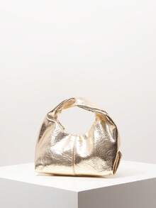 Y2K 极简主义顶部提手流浪包，女孩度假旅行钱包，可爱魅力手拿包，复古仿皮日常手提包，女士工作包（图案随机）