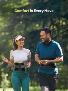 Ergonomic Waist Support Belt, Unisex Design, Easy To Wear - Black - View 7