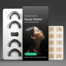Magnetic Nasal Strip Starter Kit And 15 Day Supply Extra Strength - Đen mờ - Xem 2