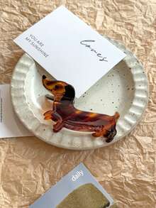 1pc Unique Pet Dog Corgi/Shepherd Shaped Hair Claw Clip, New Design For Women, Hairstyle Decor, Holiday Gift Fall Hair Accessories Autumn Hair Clips Leopard Print Hair Clutch Fashion Clips For Hair Elegant Winter For Vacation Outfits Woman