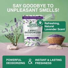 Marca | Desodorizante y Ambientador en Polvo para Alfombras | Eliminador de Olores de Mascotas de 31 Oz para Olores Fuertes y Orina de Mascotas | Fragancia Natural de Lavanda | Seguro para Hogares con Mascotas - Multicolor - Ver 2