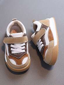 Zapatos deportivos para bebé/niño pequeño con diseño de fácil de poner y quitar, para primavera y otoño. Suela blanda antideslizante, puntera redonda, para niños y niñas de 0 a 4 años. Zapatillas planas casuales