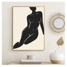 1pc Frameless Vintage Abstract Female Portrait Line Art Posters High-Definition Printing Canvas Wall Arts Modern Minimalism Living Room Bedroom Dormitory Study Bar Coffee Shop Office Room Decor, Home Decor, Wall Decor Picture Gifts