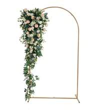 2,2 m Hochzeits-Bogenrückwand, quadratischer Bogen Metalldekoration-Ständer für Hochzeitszeremonie, Geburtstag, Braut-Fotokabine, Garten, Blumen, Ballon-Bogen Dekoration