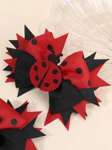 2pcs/Set Cute Bee & Bow Hair Clips, Decorative Hair Accessories For Teenage Girls - Multicolor - View 8