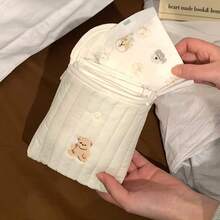 1 Pc Korean Style Mini Little Bear Sanitary Napkin Bag Soft Women Small Makeup Bag Travel Lipstick Toiletries Bag, Makeup Bag Makeup Pouch Skincare Bag Toiletry Bag Packing Cubes, Travel Essentials Cruise Essentials Dorm Essentials, Wedding Bridesmaid Gifts, Mom Gifts, Birthday Gifts, Gifts For Friends And Teachers, Home Decor, Bathroom Living Room Bedroom Decor, Lip Oil Organizer, Nail Polish Organizer Storage Makeup Organizer Makeup Case Makeup Travel Toiletry Organizer Gifts Storage Zipper Accessories Nail