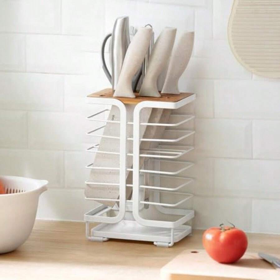 Knife Block Kitchen Knife Holder Storage OrganizerW10