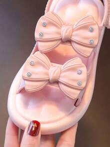 Cute And Sweet Princess Children's Sandals Non Slip Soft Bottom Beach Sandals - Pink - View 7