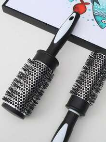 1pc/3pcs/4pcs Black & White Roller Comb - Fine Tooth Comb Pointed Tail Comb Hair Clips, For Easy, Smooth Curly And Straight Hairstyles - Plastic Bristle Regular Hair Roller Brush With ABS Plastic Handle, Portable Professional Styling Tool,Hair Brush,Slick Back Brush,Styling Brush,Curly Hair Brush,Edge Brush,Hair Comb,Brush Hair,Hair Brush Set,Comb Hair,Comb For Curls,Detangling Brush,Hair Brush For Women,Hair,Travel,Hair Products,Hair Tools,Hair Stuff,Barber,Barber Accessories,Barbershop,Hairdressing Equipment - Multicolor - View 2