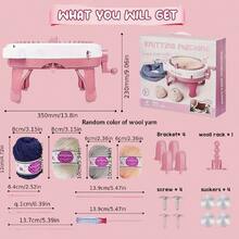 Children's Double-Sided Knitting Machine, 22/32/40/48 Needles Hand Knitting Machine Set (Random Accessory Color), Hand-Cranked Wool Knitting Machine For Scarves, Hats, Gloves, Socks, Sweaters, Dolls Interactive Toys, Suitable For Adults And Beginners, Good For Christmas And New Year Gifts - Wool Machine Style - View 11