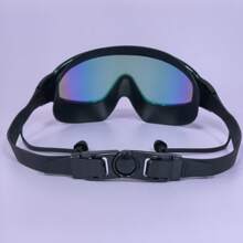 Adult Large Frame Waterproof Anti-Fog Swimming Goggles With Built-In Earplug, Nose Clip, Clear Vision Swimming Eyewear Accessories, Beach Essentials, Beach Accessories, Pool Float