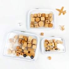 3pcs Thick Transparent Waterproof Stationery Storage Boxes, Home Decor Desktop Organizers, Travel Portable Makeup Cosmetic Organizers, Toy Toiletry Medicine Storage Boxes, Multi-Functional Storage Pouch,For School Supplies,Back To School
