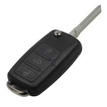 Carcasa plegable para llave remota con hoja sin cortar de 2/3/4 botones para VW Golf, Passat, Polo, Jetta, Touran, Bora, Sharan - Múltiples estilos - Ver 11