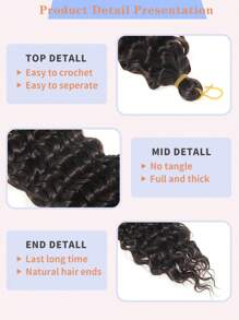 Trecce sintetiche per extension capelli, premestrizi, marrone scuro, a lunga treccia, resistenti al calore, 66 cm, fibra sintetica professionale, treccia a crochet, e trecce sintetiche a onde oceano morbide nere, 76 cm, riccio treccia a crochet, 5 pezzi da 90g e 1 pezzo, adatte per uso quotidiano, vacanze e cosplay
