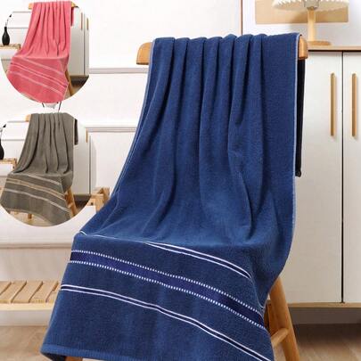 1 pieza Juego de baño de simplicidad, artículos de baño, toalla de mano suave, toalla de baño, toallas gruesas y absorbentes para el baño, juego de toallas de baño adecuado para baño, piscina y playa como regalo.