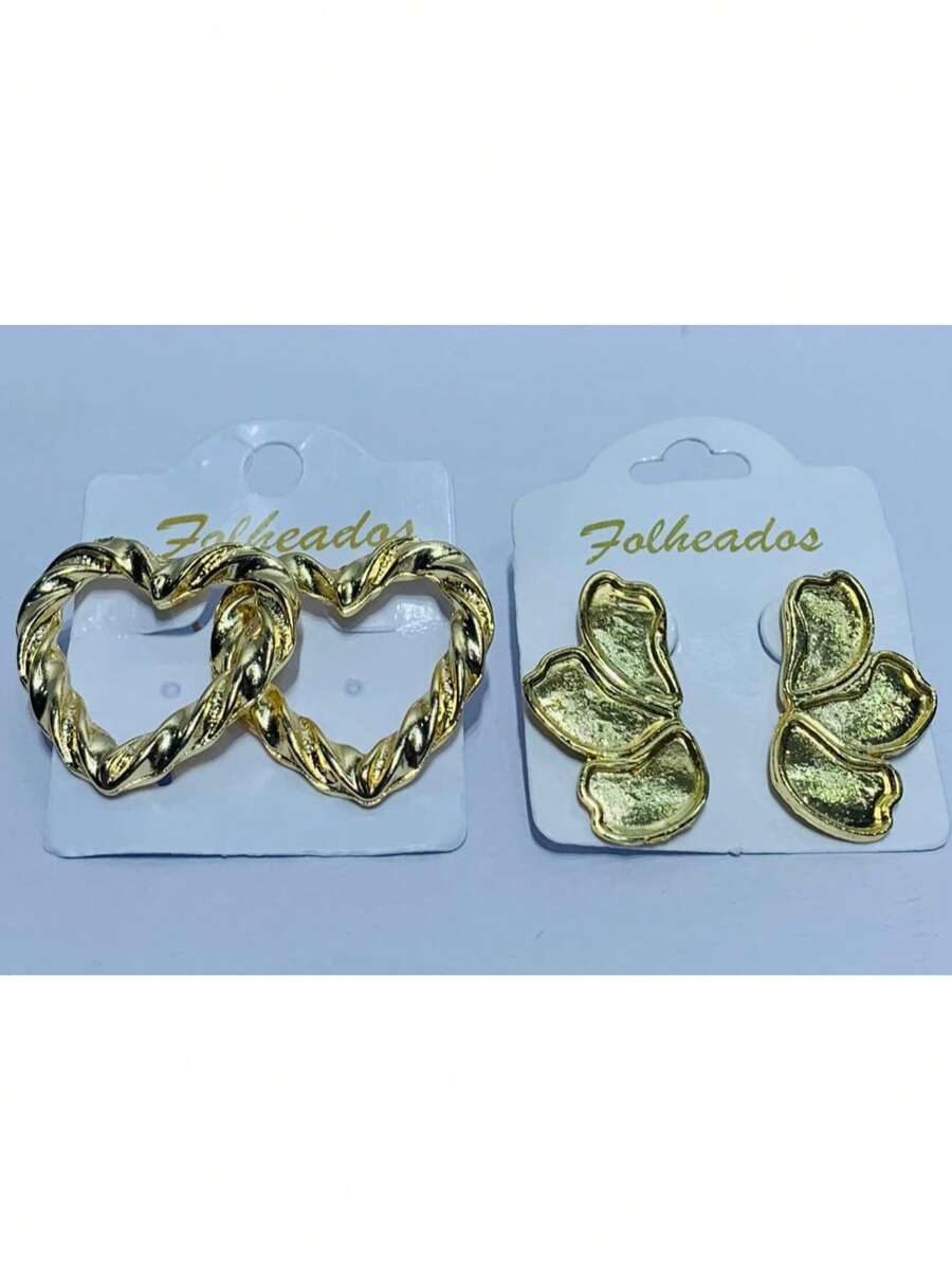 KITS OF 2 PAIRS OF PLATED EARRINGS - KIT 17 - Ver 1