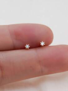 1 Pair S925 Sterling Silver Minimalist Screw Stud Earrings, Elegant Everyday Wear & Party Earrings, Perfect Gift For Women On Valentine's Day, Birthday, Silver Jewelry