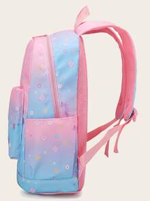 3入學校女孩背包套裝背包連午餐盒和小學生戶外背包 - 彩色 - 查看 7