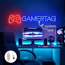 إضاءة نيون لاسم لاعب الألعاب الشخصي، لافتات نيون مخصصة، شعارات ألعاب مخصصة، لافتات نيون شخصية، أضواء LED للاعبين، فن الحائط للألعاب، لافتات إضاءة للبث المباشر، هدايا مخصصة - رائعة لديكور الغرفة، ديكور غرفة النوم، ديكور غرفة الألعاب، هدايا كهف الرجال، هدايا عيد الميلاد! ملون، كاواييي، أنيق بسيط، جميل، مخصص، شخصي، فريد، هدايا مثالية للرجل، هدايا مثالية للمرأة، صديق، صديقة، عائلة، أصدقاء، ضوء الليل، أضواء نيون، بضائع منزلية، ديكور الغرفة، ديكور العطلات، للذكرى السنوية، لأعياد الميلاد، للزفاف