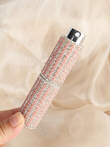 10ml Perfume Spray Bottle Mini Atomizer Refillable Rotating Handmade Pearl & Rhinestone Design, Elegant Luxury Travel Size Portable For Women For Gift - Multicolor - View 9