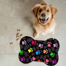 1 Tappetino per l'alimentazione degli animali domestici, tappetino assorbente per cibo di cani e gatti, tappetino antimacchia e impermeabile per animali domestici, tappetino per ciotole d'acqua facile da pulire, accessori per animali domestici, tappetino per pasti adatto per animali domestici disordinati e sporchi