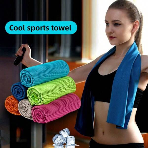 1 Stück Kühlende Kältetuch Schnell-Trocknend Eis Sport Handtuch Schweißabsorbierend Sommer Eis Handtuch Schweiß-Abwischend Sport Handtuch