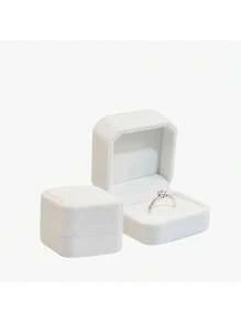 1 قطعة صندوق عقد من المخمل ، صندوق قلادة ، صندوق خاتم وأقراط من المخمل ، صندوق سوار ، مناسبة لتغليف المجوهرات