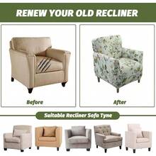 Local Delivery - Banquet Armchair Slipcover Printed Chair Covers With Arms Stretch Club Chair Slipcover Soft Armchair Sofa Covers Anti-Slip Furniture Protector For Dogs Pets Home Living Room Decor, 14 - 23 - 查看 7