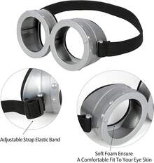 Tricolor Rose Accessory Set 6 Pcs - Yellow Blue & Red Collection, Easy-Wear Cosplay Enhancements - 紫色條紋襪子 - 查看 5