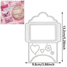 1pc Envelope Design Metal Cutting Dies, DIY Embossing Cutting Knife Mold, Suitable For Scrapbooking, Paper Cards, Greeting Cards, Album And Craft Decoration