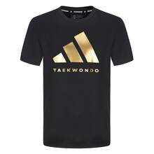 Adidas 男士休闲舒适夏季短袖T恤，AdiCLTS24CTK-BG - 黑色 - 查看 1
