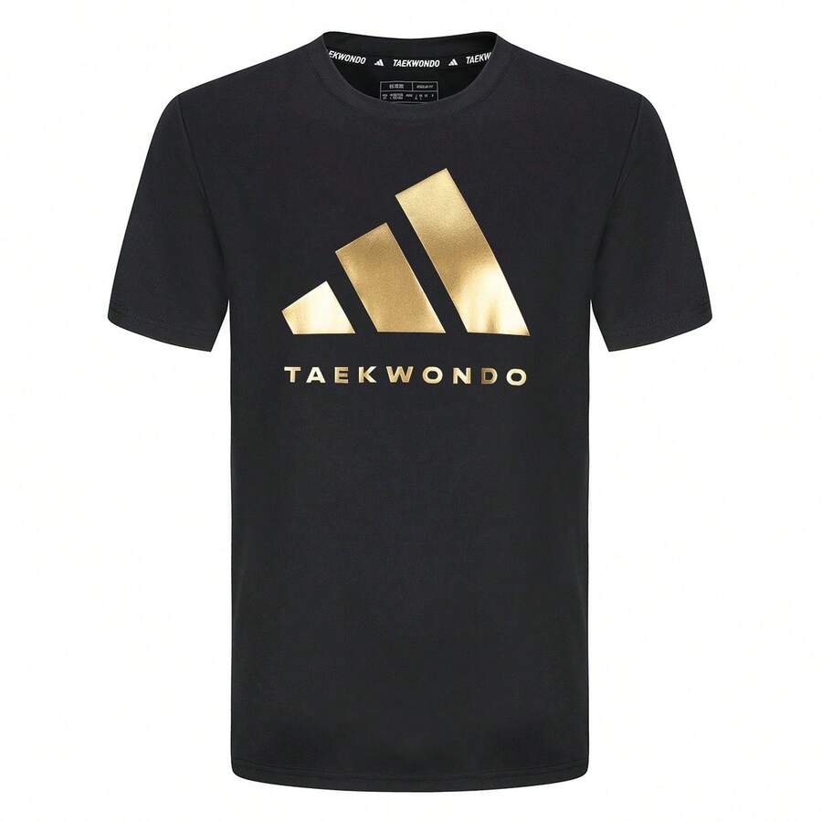 Adidas 男士休闲舒适夏季短袖T恤，AdiCLTS24CTK-BG - 黑色 - 查看 1