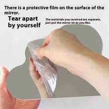 Luz nocturna de tulipán en forma de nube hecha a mano, lámpara de atmósfera de flor de espejo y océano, decoración de escritorio, regalo creativo - Multicolor - Ver 11