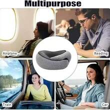 2025 New Travel Pillow For Airplanes - Comfortable Neck Support, Ergonomic Design, Portable With Carrying Bag, Ideal For Flights & Road Trips, Airplane Travel Pillow