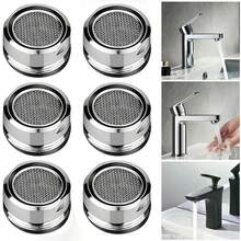 6 个银色不锈钢节水水龙头起泡器，M24 螺纹浴室水龙头起泡器，可更换过滤器混合喷嘴，适用于厨房水槽、金属和塑料 - 彩色 - 查看 13