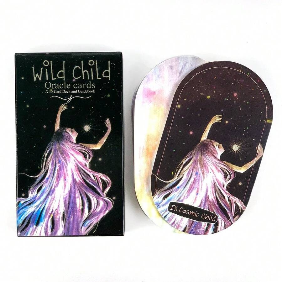 女性天体占卜套装：高级卡牌神秘神谕，以宇宙探索者原型为特色，适合冬至聚会