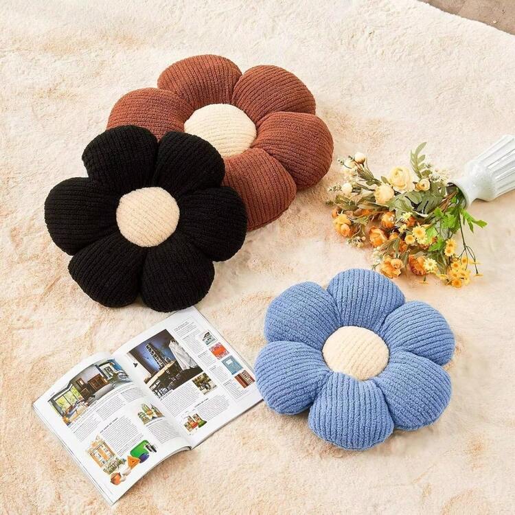 Throw Pillow, Soft Sage Green 14.9" Shaped Floor Pillow For Home Decor, Cute Aesthetic Plush Decorative Pillows For Bed, Sofa, Couch - Blue - View 3