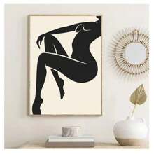 1pc Frameless Vintage Abstract Female Portrait Line Art Posters High-Definition Printing Canvas Wall Arts Modern Minimalism Living Room Bedroom Dormitory Study Bar Coffee Shop Office Room Decor, Home Decor, Wall Decor Picture Gifts