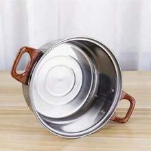 5 piezas Juego De Ollas De Sopa De Acero Inoxidable - Plateado - Ver 2