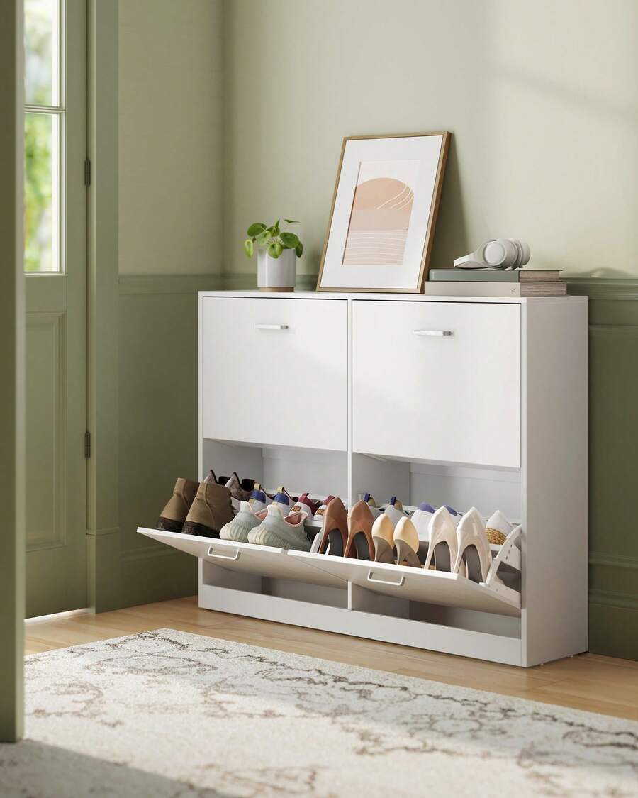 VASAGLE Shoe Cabinets - Blanco - Ver 1