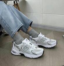 New Balance 530 MR530AD White/Silver Metallic Retro Running Sneakers With ABZORB Cushioning, Breathable Mesh, Ideal For Daily Wear, Casual Outings And Athleisure Style - 白色 - 查看 8