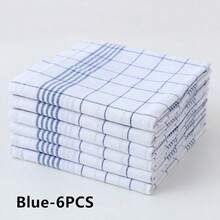 4/6/8/12 Pcs Rags, 2 Colors Kitchen Tea Towels, Creative Napkin Classic Plaid Rectangular Cotton And Linen Fabric Home Kitchen Fabric Napkin Placemat Tea Towel Home Supplies Grid KitchenTowels,Fabric Stripes And Checkered Kitchen Towels, - Multicolor - View 20