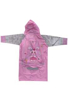 Impermeable diseños para niñ@ varias tallas - Rosa Pálido - Ver 2
