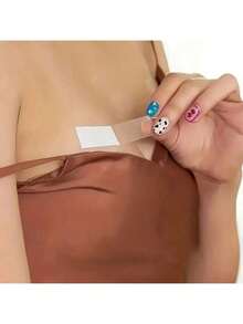36pcs Solid Seamless Anti Leak Safey Double Sided Waterproof Sticker, Women's Lingerie & Underwear Accessories