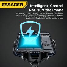 ESSAGER Essager Qi 15W Wireless Charger Car Phone Holder In Car Air Vent Mount Compatible With iPhone 14 13 12 X Pro Max Xiaomi Huawei Fast Charging