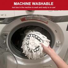 3-Pack Mop Head For O-Ceda EasyWrin Spin Mop Refill 1-Tank System Only Easy Cleaning Microfiber Replacement - 白色 - 查看 8