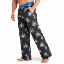 Newcastle United F.C. Pyjama Bottoms Comfy Nightwear Lounge Pants PJ Football Gift - Black - View 1
