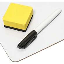 Neww  30 Pack Mini Dry Erase Boards Classroom Set, All Whiteboards For Students, Markers And Erasers, Lapboards I For Individuals, Teachers, Students, Gros, 30 White Board Pack - White  Blue  Black - View 4